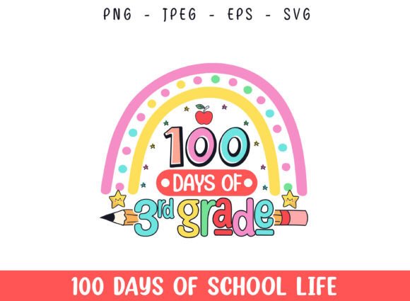 100 Days of 3rd Grade Graphics for Crafts