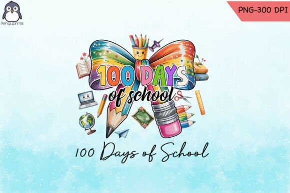 100 Days of School PNG: Graphics for Crafts