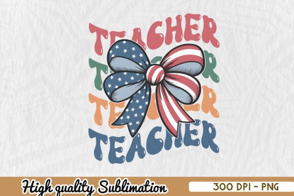 4th of July Teacher PNG: Graphics for Crafts
