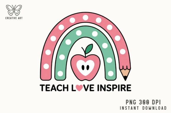 Boho Teacher Graphics for Crafts & Branding