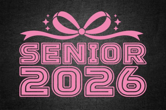 Coquette Senior 2026 SVG: Graphics for Crafts