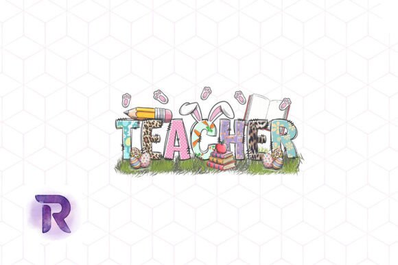 Easter Teacher Rabbit Ears PNG: Graphics for Crafts
