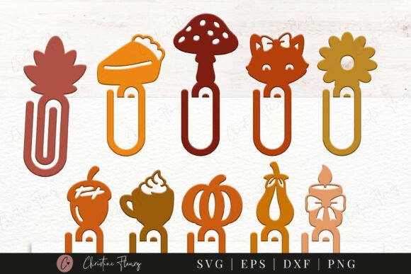 Fall Bookmark SVG Bundle: Crafts & Graphics