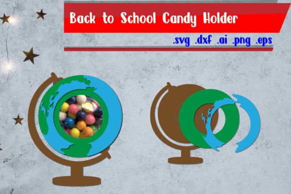 Globe Candy Holder Graphics for Crafts