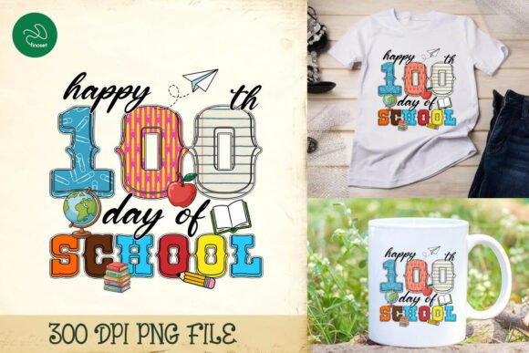 Happy 100 Days Graphics for Crafts