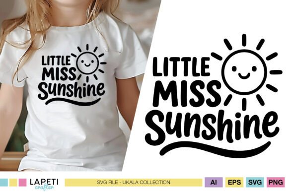 Little Miss Sunshine SVG: Summer Graphics & Crafts