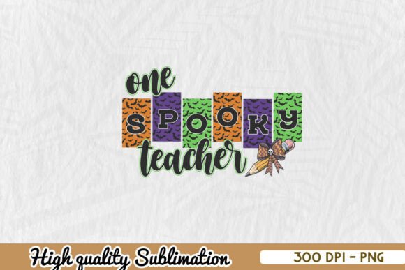 One Spooky Teacher PNG: Graphics for Crafts