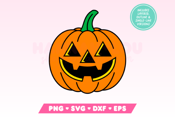 Retro Jack-o-Lantern SVG: Graphics for Crafts