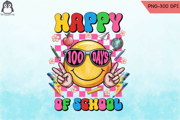 Reviewing Smile Face Happy 100 Days of School PNG