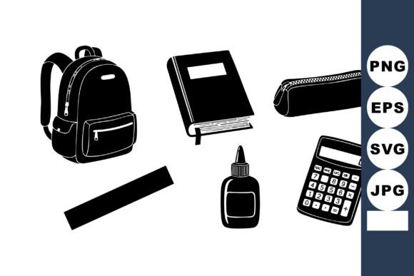 School Supplies Vector Set: A Designer’s Embroidery Review