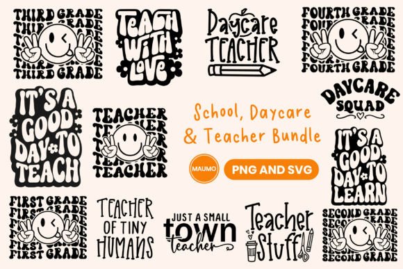 School Teacher Bundle: Graphics for Crafts
