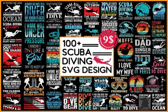 Scuba Diving SVG Bundle: Graphics for Crafts