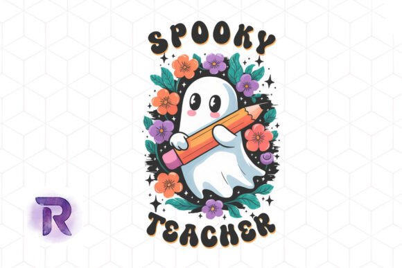 Spooky Teacher Boo Halloween PNG for Crafts & Graphics