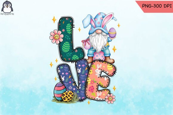 Substitute Teacher Easter Gnome Graphics for Crafts