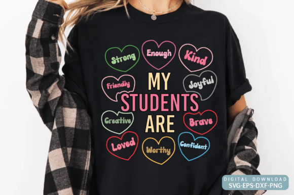 Teacher Love PNG: Graphics for Crafts Branding