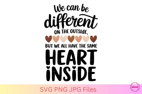 We Can Be Different on the Outside SVG: Graphics for Crafts